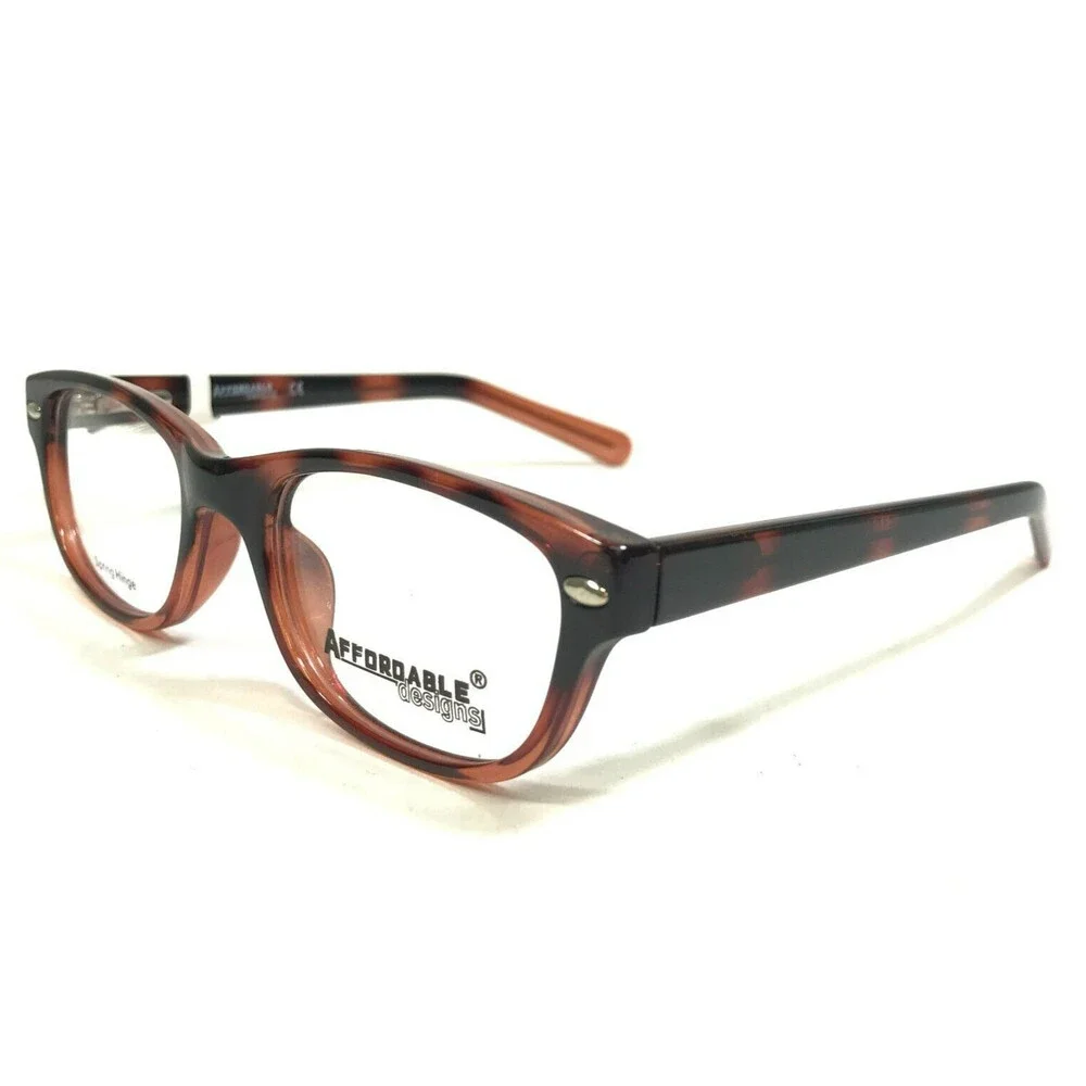 Affordable Designs Eyeglasses Frames BRONX TORTOISE FADE Square Matte 46-18-130